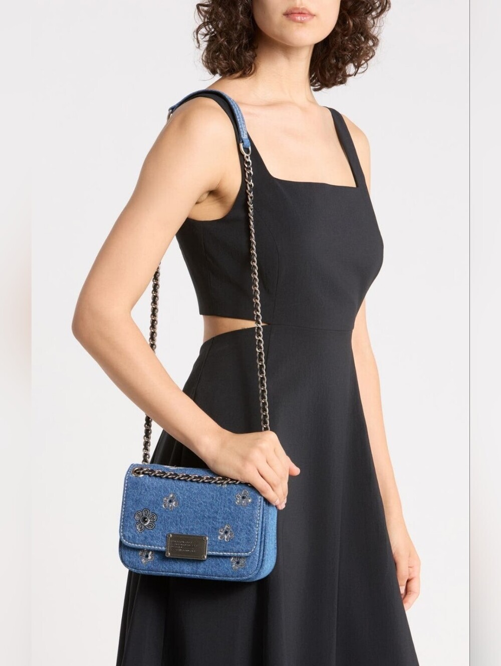 Marc Jacobs Denim Sequin Floral Crossbody Bag - Picture 9 of 14